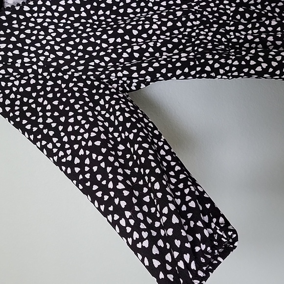 Lane Bryant Romantic Girly Peplum Elastic Waist 3/4 Sleeve Heart Print Top 14/16 - Picture 3 of 6